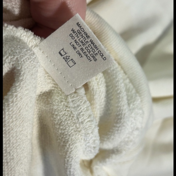 Lanston Halter Open Shoulders and Back Pullover Top/Sweatshirt Cream Size M - Picture 16 of 16